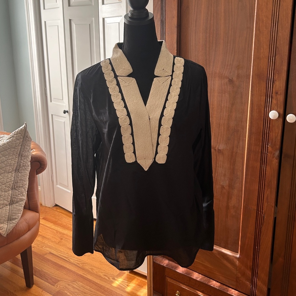 J.Crew black blouse